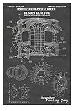 Tokamak Fusion Reactor Poster: Multiple Size/Color Options, Patent Print Wall Art, Green Energy...