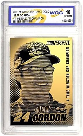 Jeff Gordon 2003 Laser Line Gold Card 4-TIME Champion Limited Graded GEM Mint 10