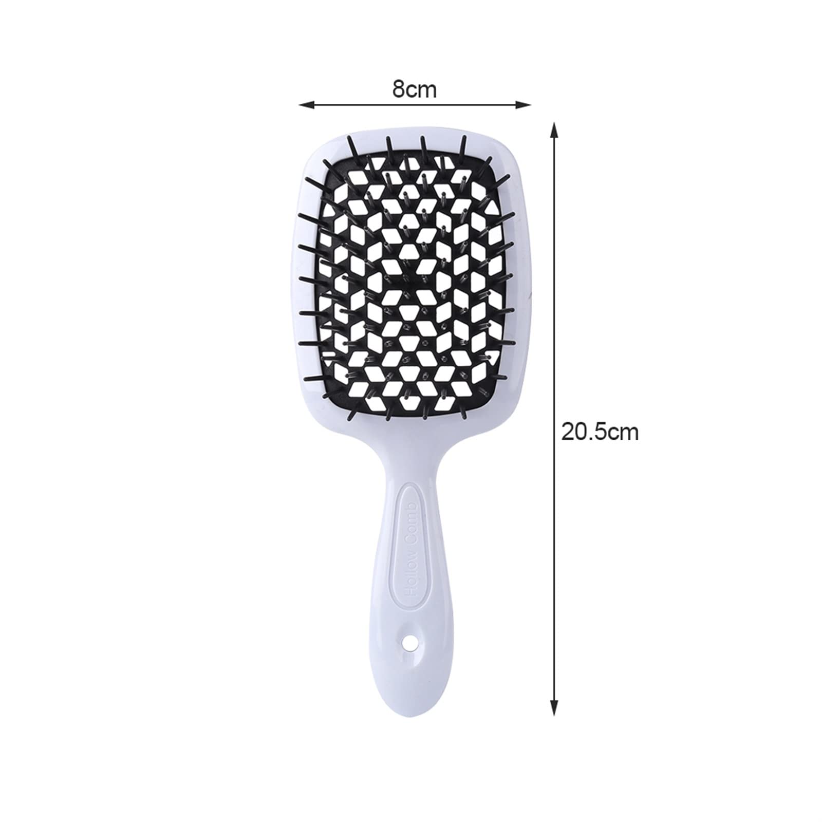 DieffematicSZ Grzebień Hole Comb Plastic Massage Comb Dry Wet Dual Purpose Hollow Comb