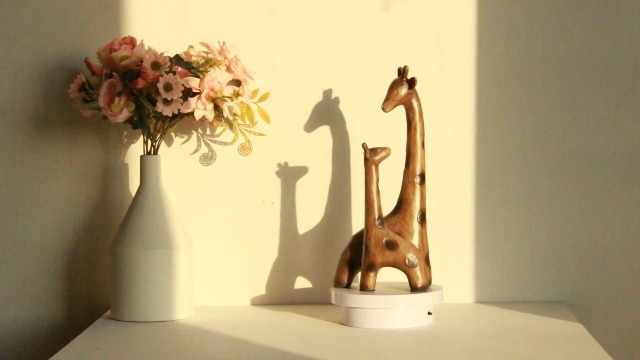 Estatua de Jirafas Madre e Hijo en Resina 11" miniatura 7
