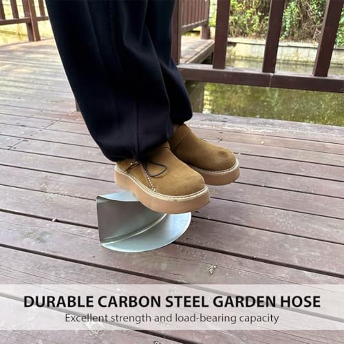 Image of HASTHIP Heavy Duty Garden Hose Hangers, Garden Hose Stand, Garden Steel Material Hose Hanger, Rust-Resistant, Easy Install, Wall Mounted Hose Holder, Carbon Steel Arch Hose Stand