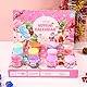 Schleim Adventskalender 2025 für Kinder,24-Tage-Countdown Slime Weihnachtskalender Kinder,12 Stück Weihnachten Überraschungen Geschenk Schleim Kit für 3 4 5 6 7 8 9 10 11 Jahre Jungen Mädchen(Rosa)