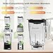 90oz Replacement Jar for Blendtec Blender, Includes Blade and Lid - 36 oz Blending Capacity