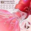 ZWFUN Brustwarzensauger mit 10 Zungenleckmodi + 10 Saugmodi Klitoris Stimulationsgerät Nippelvibrator Zungenvibrator Bruststimulatoren Vibratorsets Brustwarzen Massager Sexspielzeug für Frauen #2
