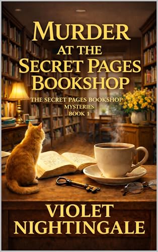 Murder at Secret Pages Bookshop : A small-town bookshop cozy mystery about a blocked crime writer, a dead guest author, and a store full of suspects book cover