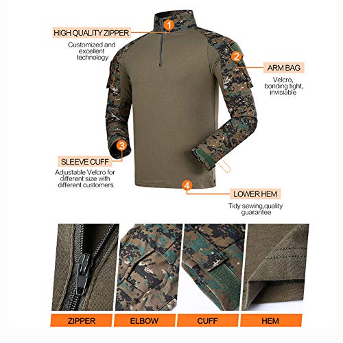 Airsoft Shirts Multicam Pants Survival Tactical Gear for Men Camo BDU Uniform Ripstop Tactical Suit Police Riot Gear - Image 3