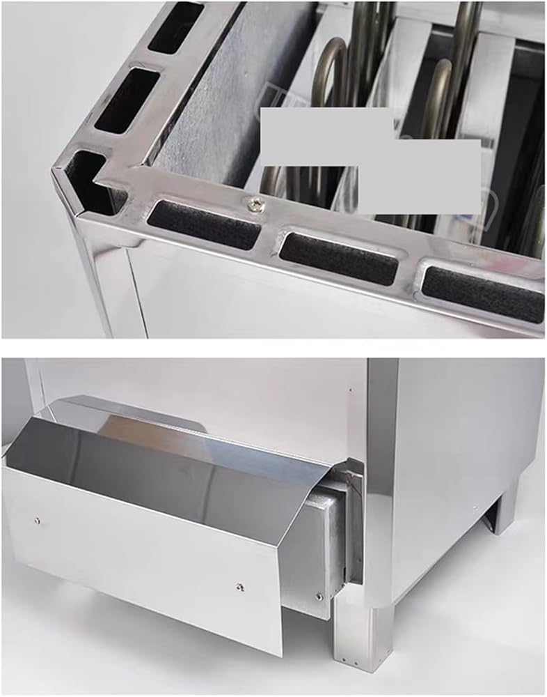 Calentador de sauna, acero inoxidable, pantalla digital, control interno y externo, uso doméstico y comercial, ideal para duchas domésticas