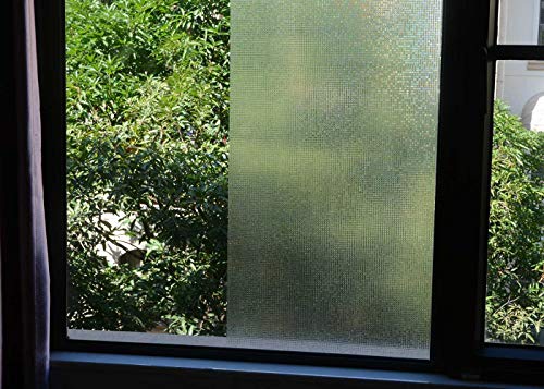 Vsudo 2 Rolls 35.4" By 78.7" Static Cling Window Film For Privacy, Crystal Mosaic Pattern Window Tint Sticker For Home Or Office (38.75 Sq. Ft Total) #TOP1