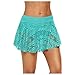 Calzoncini da Bagno Donna Pantaloncini per Palestra Yoga Running Fitness Gymwear Leggins Corto Sportivi Pizzo Gonna Pantaloncino Corta Abbigliamento Nuoto Costume Mare Piscina Swim Trunks Shorts Pants