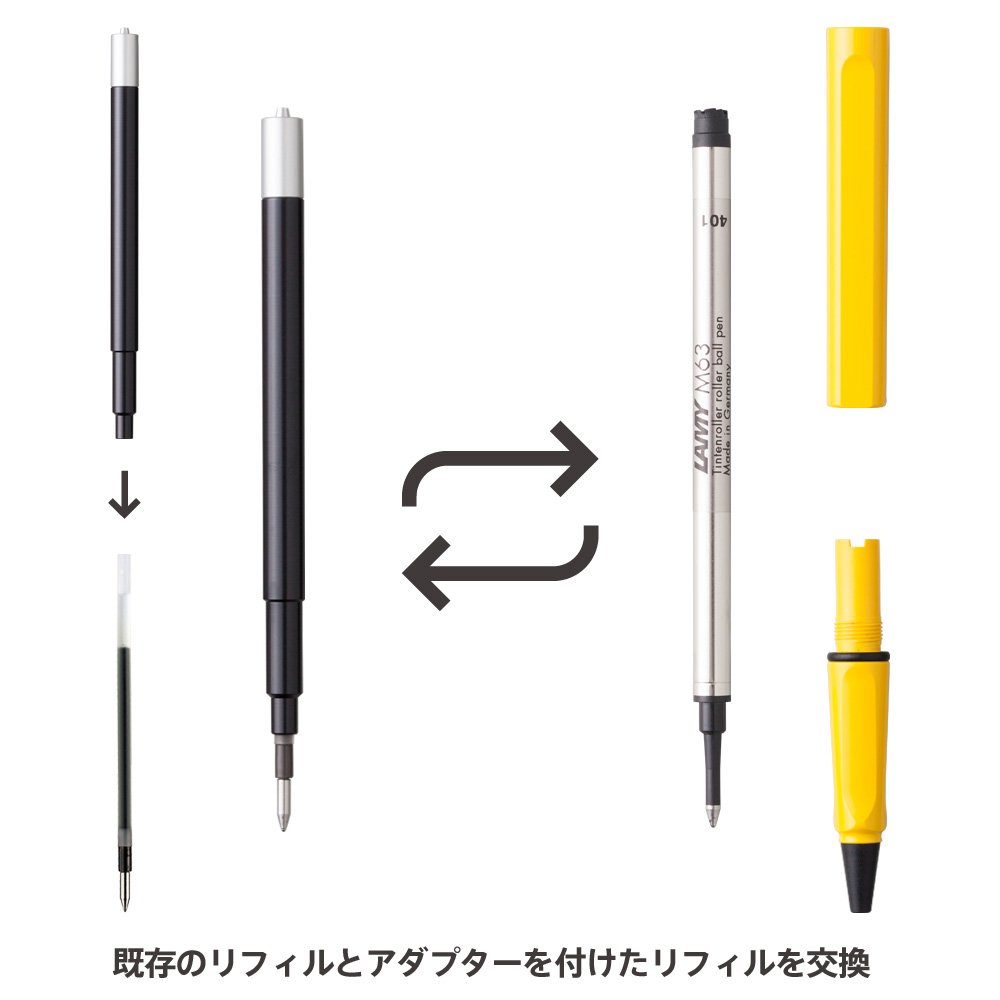 ソリテールボールペンとリフィルアダプター ソリテールボールペンとリフィルアダプター