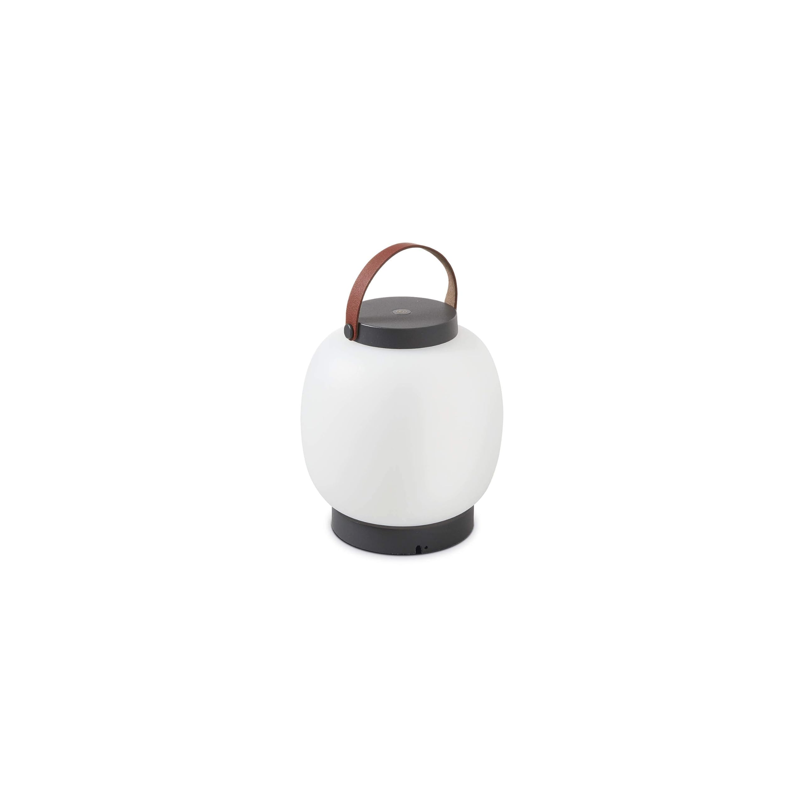 Lampada portatile BUBBLE, per interni ed esterni IP54 LED SMD 2W, ricaricabile, in alluminio, ideale per terrazze e/o balconi, residenziale o ristorazione o locale, antracite | IP54