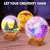 Klever Kits DIY 3D Moon Night Light, Paint Your Own Moon Lamp Kit Galaxy Lamp Arts and Crafts Kit, School Activities, Birthday Gifts for Kids Girls Boys #2