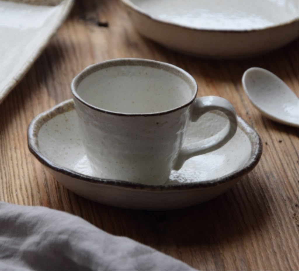 Kubki Kubki 300ML Kubek Ceramiczny Z Filiżanką Danie Strona Główna Antyczna Szorstka Ceramika Filiżanka Kawy Biurowy Do Picia Filiżanka Herbatyi