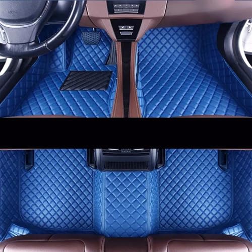 Tapis de sol voiture antidérapant bleu Mercedes Classe C W205 2014-2020