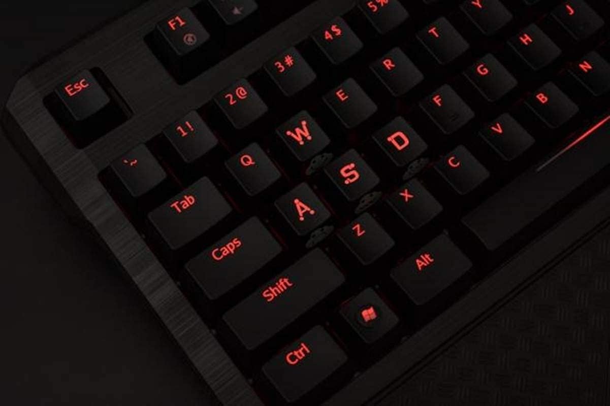 Replacement WASD Arrow Keycaps UV Coating Backlit Double Shot Keycap OEM Profile for Cherry MX Switch Gaming Mechanical Keyboard (8 Keys WASD+Arrow)