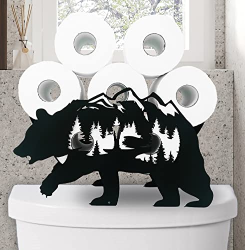 Metal Bear Toilet Paper Holders,FreeStanding Storage Tissue Paper Holders