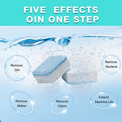 image for R RUR Washing Machine Cleaner Descaler 12 Packs- Active Washer Machine