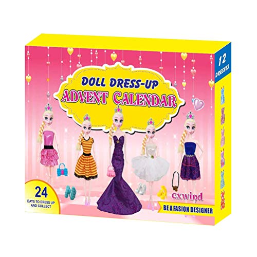 Calendario de Adviento de Navidad Stecto 2020 para niñas, calendario de cuenta...