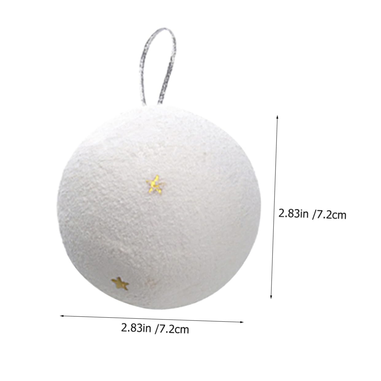 48stücke Weihnachtsbaum Schneeball Lebensechte Dekorationen Für Festliche Atmosphäre Für Baum Garten Und Innenräume