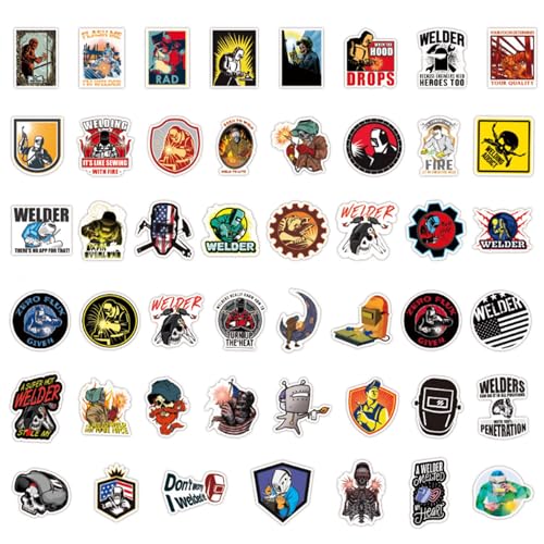 Image of 200 PCS Funny Hard Hat Stickers - Waterproof Vinyl Stickers for Adults (No Repeat) - Sarcastic & Breakroom Humor for Helmets, Toolboxes, Cars, Water Bottles, Laptops - Blue Collar Gifts for Men