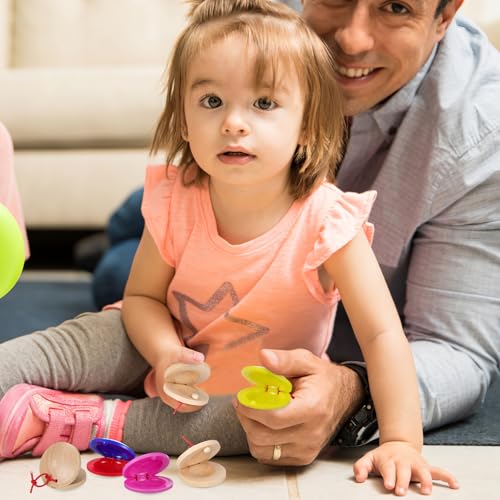 Castañuelas multicolor para iniciar a los niños en la percusión educativa 7