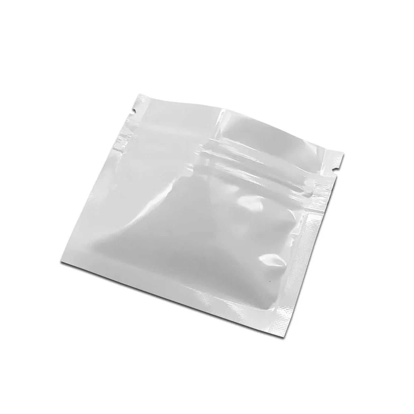 sacchetti con chiusura a zip, Confezione da 100 sacchetti con chiusura piatta, 7,5 * 6,3 cm, in alluminio, termosaldabili, multicolore(Blue)