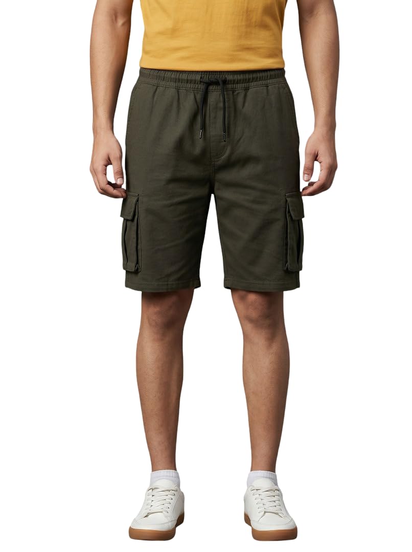 alza Mens Solid Casual Sweat Cargo Cotton Shorts Drawstring Elastic Waist Athletic Workout Gym Jogger Shorts & | Soft Breathable Lounge & Sleepwear Shorts with 5 Pockets-picture-36