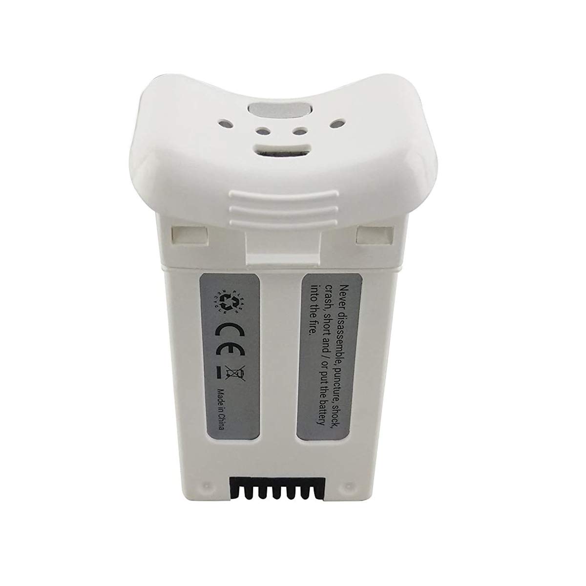 Lot de 2 batteries au lithium 3,7 V 1000 mAh pour drone SGFS S20W T25 à quatre axes - Pièces de rechange - Télécommande - Blanc