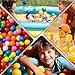 Thenese Ball Pit Balls for Kids, 100 pcs 2.15 Inches Small Size Thicken Soft Plastic Crush Proof Ball Pit Balls BPA Phthalate Free Baby Toddler Toy Ball with 7 Color Rainbow Colors