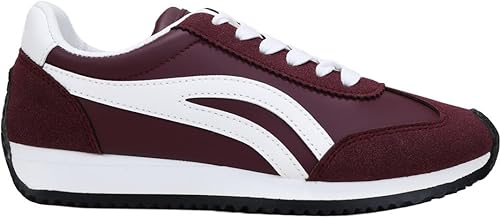 BOSANOVA Women's Trainers with Different Cuts and Flat Serrated Sole. Lace Up Closure. Shoes for Women