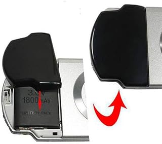电池保护罩 门修理零件 更换用 Sony PSP 2000 3000用 (黑色)