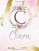 Produktbild Clara: Personalized Sketchbook with Letter C Monogram & Initial/ First Names for Girls and Kids. Magical Art & Drawing Sketch Book/ Workbook Gifts for ... Watercolor Cover. (Clara Sketchbook, Band 1)