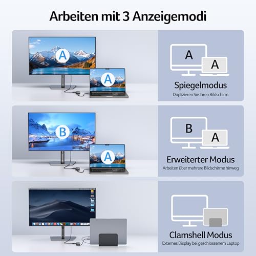 acer USB C Hub 5-in-1, 4K@60Hz USB C auf HDMI Adapter – Ansicht 6