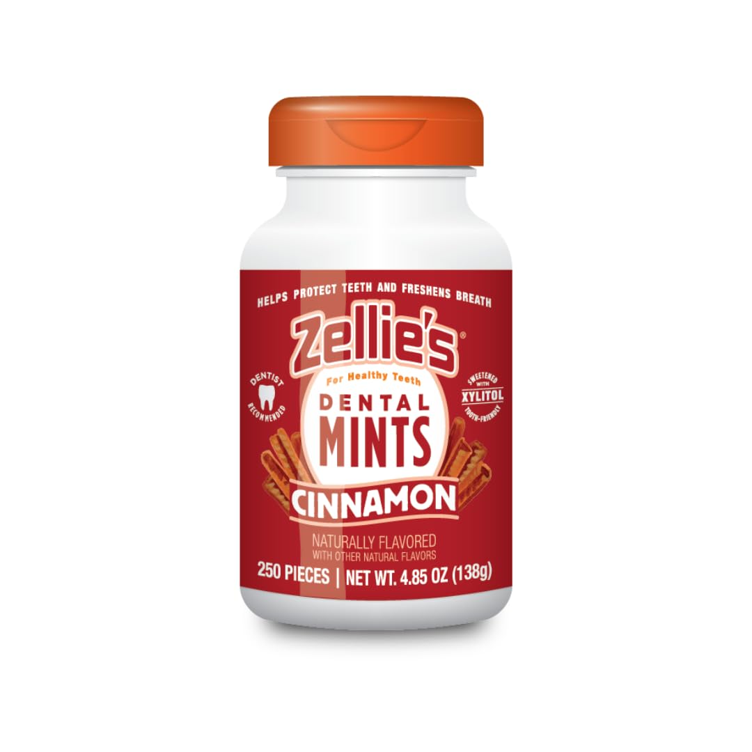 Amazon.com : Zellie's | 100% Xylitol Cinnamon Breath Mints | No