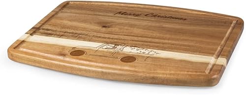 Vista 10 de PICNIC TIME Disney Princess The Little Mermaid - Tabla de cortar de acacia ovalada, tabla de servir, tabla de embutidos (madera de acacia)