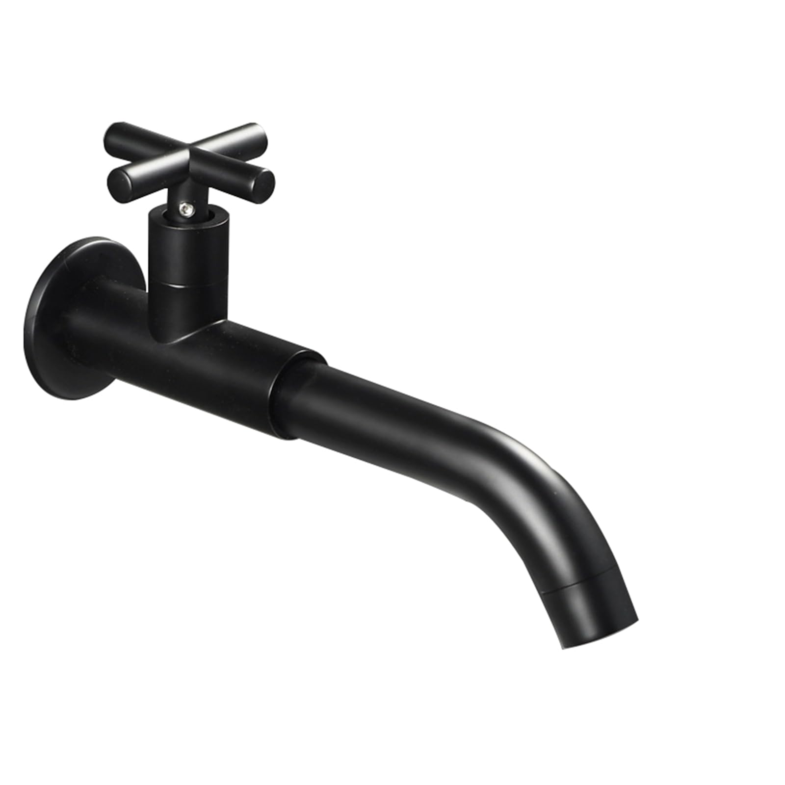 ANVLOJRIH Basin Mixer Tap Bathroom Sink Taps Wall Mounted Cold Water Tap Single Lever Black,23Cm Lavatory Sink Faucet