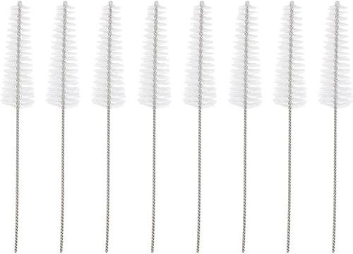 8pcs tubo de ventilación Amplificador Herramientas de limpieza de tubo de nylon cepillo de paja para limpiar pequeños agujeros