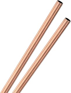 MMETERXITY 2-Pack 300mm Copper Seamless Round Tube 3mm OD 0.2mm Wall - Perfect for DIY Crafting, Machining, Construction