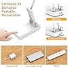 Lampada da Tavolo senza Fili,Lampada da Scrivania LED Pieghevoli & Ricaricabile,Lampade da Comodino,Lampada LED Abat Jour senza Fili,Dimmerabile,3 Modalità Luce,per Camera da Letto, Lettura, Studio