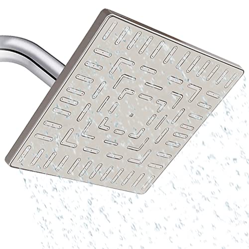 Pommeau de douche en acier inoxydable 22 cm Pomme de douche grande carrée douche pluie pulvérisateur douche effet pluie pomme de douche grande pomme de douche pluie pulvérisateur de douche Cover