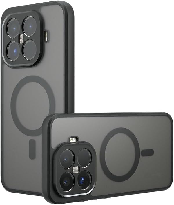 Compatible con funda para Xiaomi 15T Pro, compatible con MagSafe, funda magnética antigolpes para Xiaomi 15T Pro, color negro