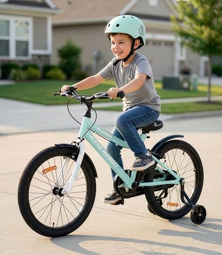 Image of R for Rabbit Vroom Bicycle for Kids Cycle 20T Inches for 7 to 10 Years Boys & Girls with Training Wheels | 90% Installed | Upto 50 Kgs Weight Capacity (Sea Green)