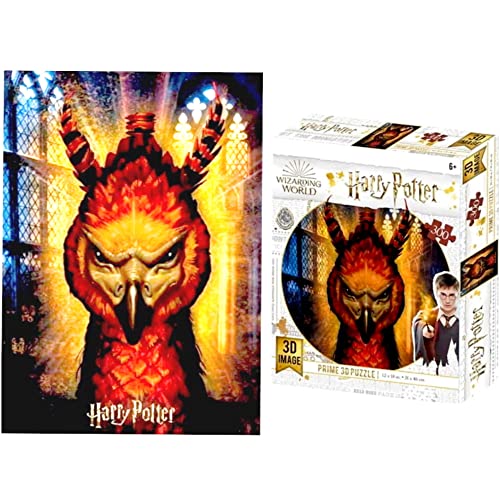 Quebra-Cabe�a 3D Fawkes Harry Potter 300 Pe�as - BR1324