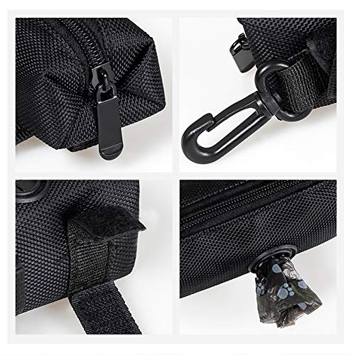 Image of Dog Poop Bag Holder,Pet Waste Bag Dispenser Durable,Portable,Metal Zipper Suitable For Any Leash