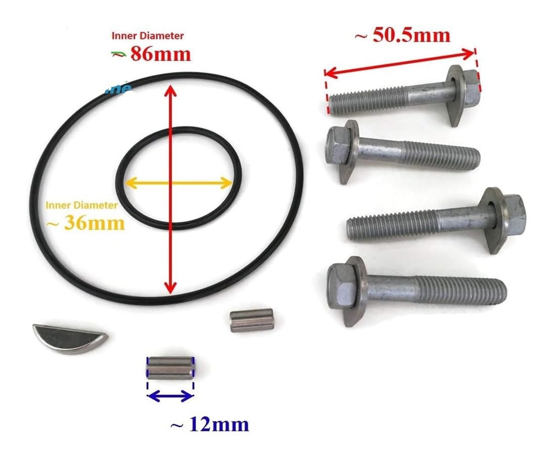 6E5-W0078 Reparatursatz for Wasserpumpenlaufrad, passend for ymh 2-Takt 115 PS 130 PS Außenbordmotor 6E5-W0078-A1-00 6E5-W0078-01-00