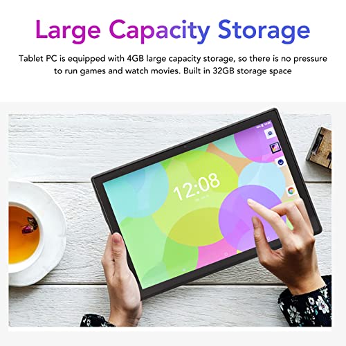 Tablet Android 8.1 de 10,1 Polegadas, Tablet 1280x800 Full HD MT6755V BC H, WiFi de Banda Dupla 2.4G