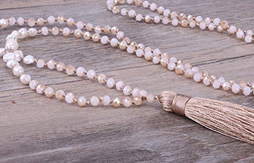 Kelitch Women Necklace Tassel Pearl Necklace Long Tassel Necklace Shining Crystal Necklace New #TOP6