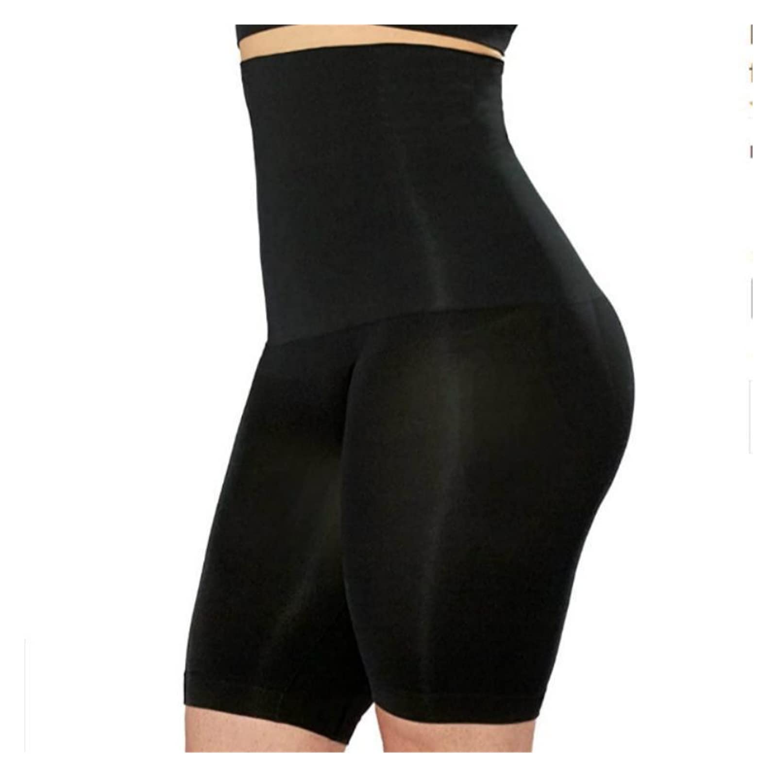 Pantaloncini Modellanti Vita Alta Con Effetto Push Up E Lacci, Donna, Shapewear