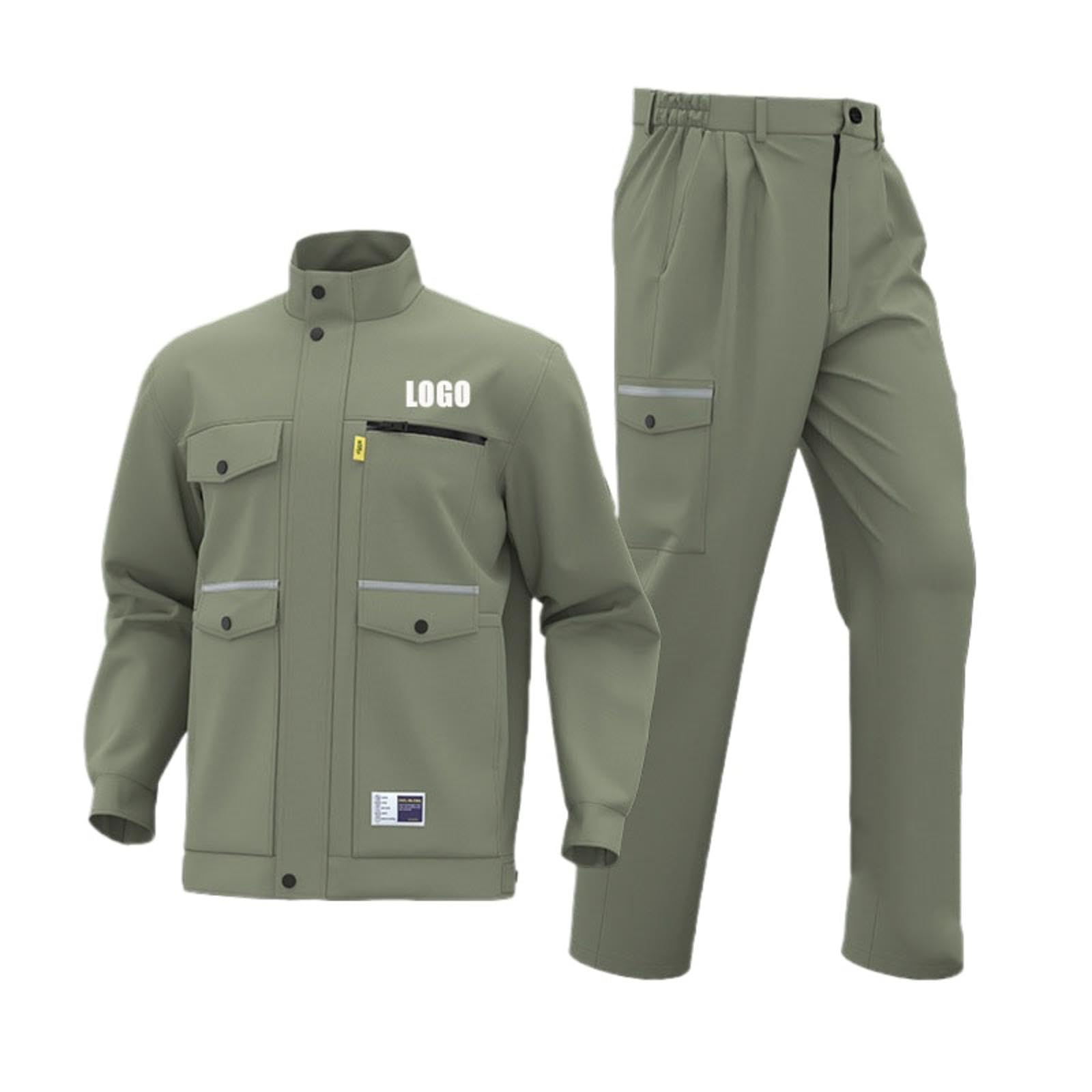 Honghuang Logo Personalizzato Primavera Autunno Abiti da Lavoro Antistatici Abbigliamento di Sicurezza per Officine Durevoli Personalizzati per La Costruzione di Fabbriche