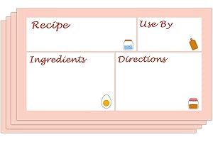 Freezer Meal Labels, 3.2 X 5 Inch Food Labels Removable